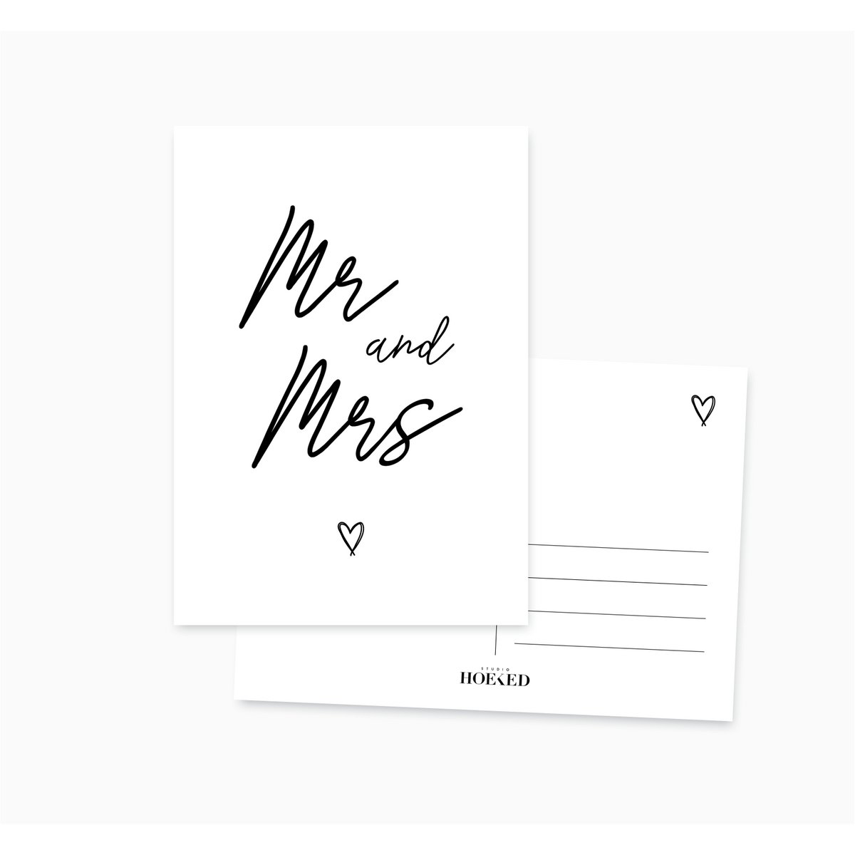 A6 Ansichtkaart || Mr & Mrs