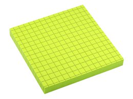 Info notes 75x75mm ruitjes groen 80 blad ruitjes