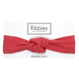 Bandeau Noeud - Double Gaze - Corail
