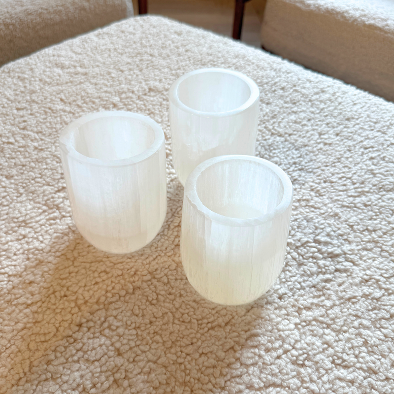 Selenite Luxe fyrfadsstage