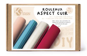 SET 4 ROLLEN LEERLIJKE STOFFEN