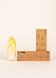 Mini size relief image of the Lille skyline. Wooden frame with abstract skyline silhouette design.