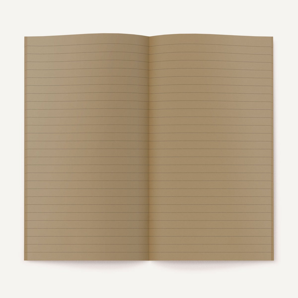 Zero-Waste Notebook RULED — Brown Sugar Color