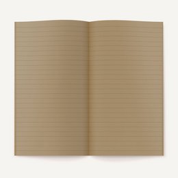 Zero-Waste Notebook RULED — Brown Sugar Color