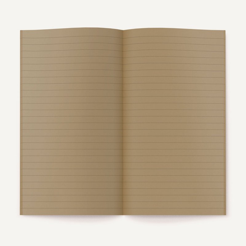 Zero-Waste Notebook RULED — Brown Sugar Color