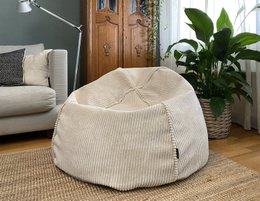 CHILLAX M Bean Bag, Corduroy, Lincoln 61 Pink