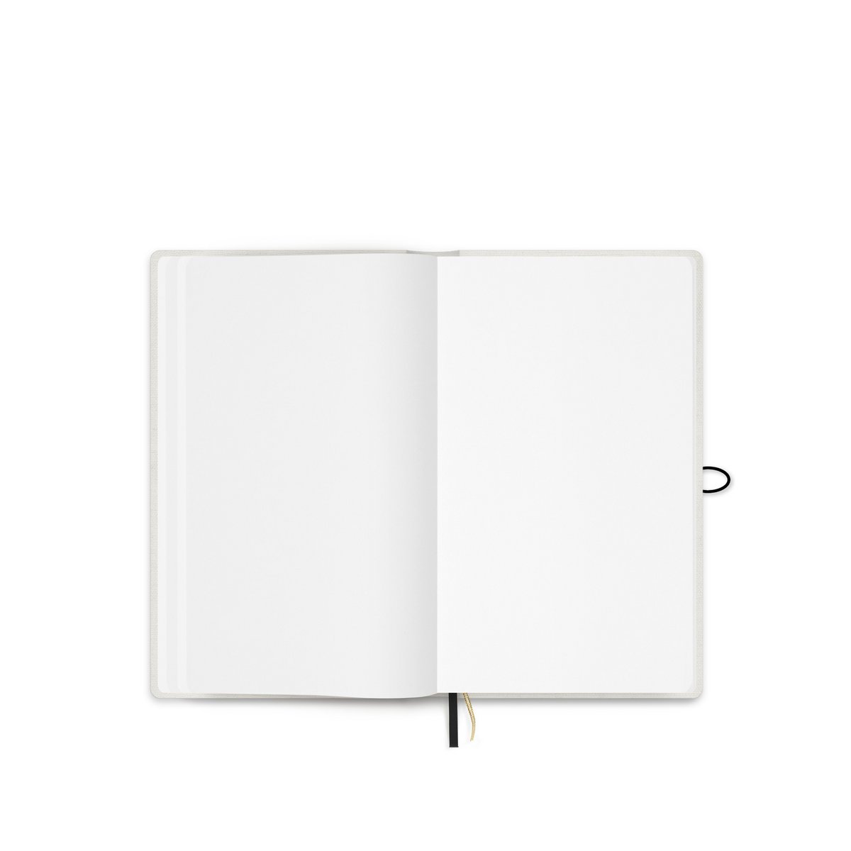 Notebook with button - linen - Moss Agate - FSC Mix Credit