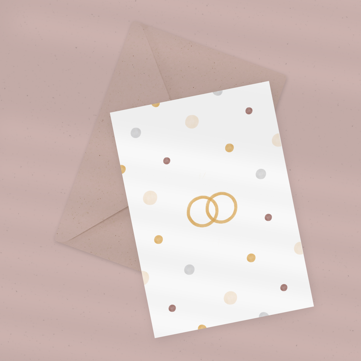Eco Greeting Card — Rings, Dots and Circles