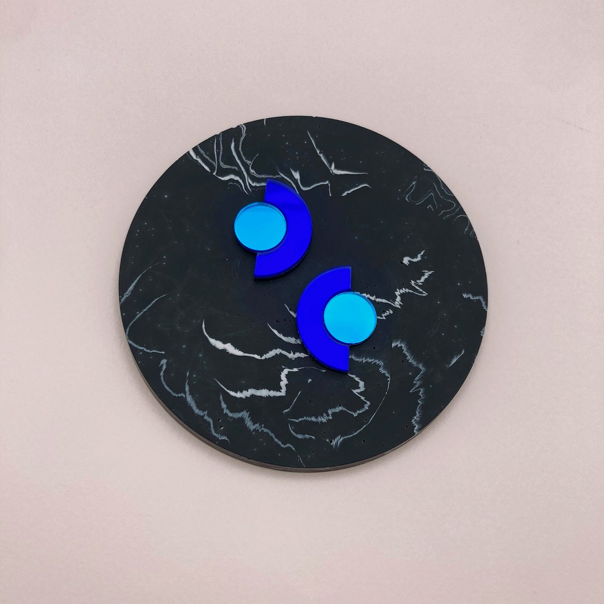Mirror chip earrings - Roseline
