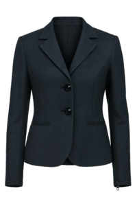 Knopfblazer mit Reißverschlussdetail