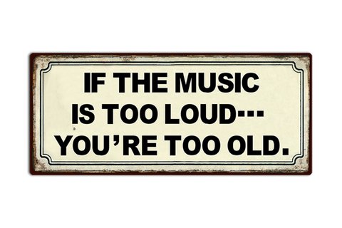 Metal sign Music 30x13 cm