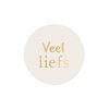 Stickers Veel Liefs | Goudfolie