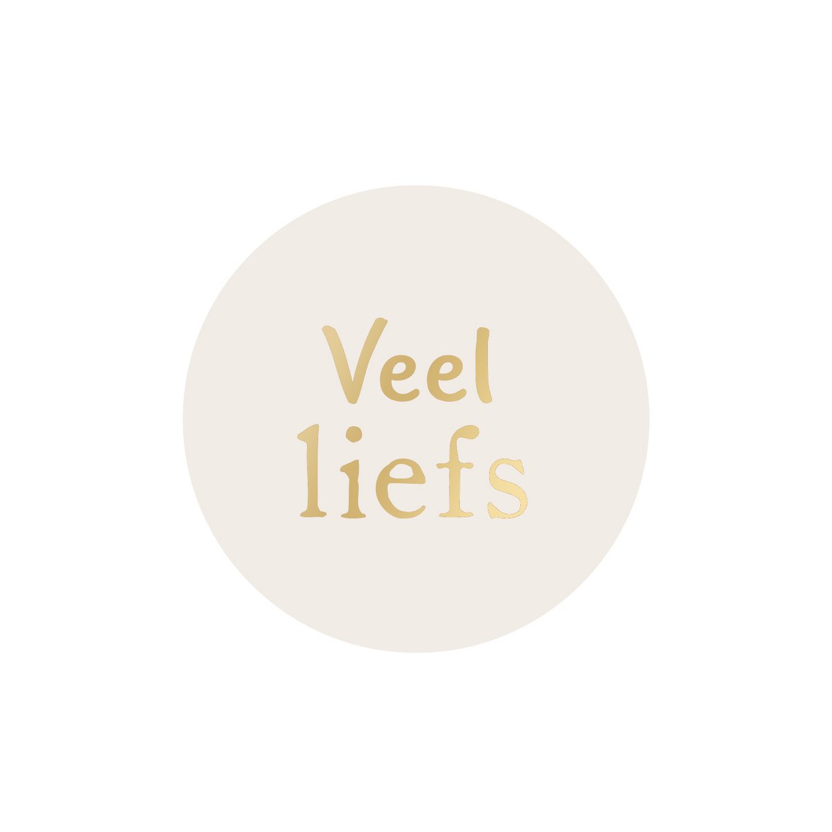 Stickers Much Love | Gold foil