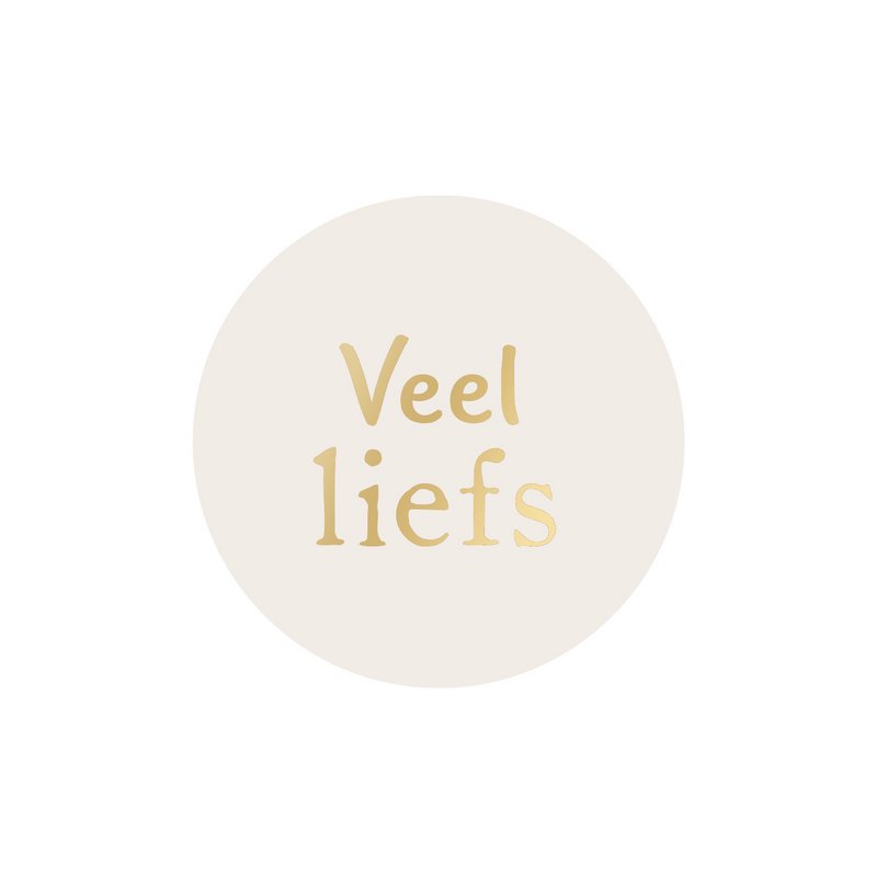 Stickers Much Love | Gold foil
