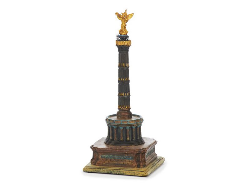 Berlin victory column made of poly, 9x9x21cm