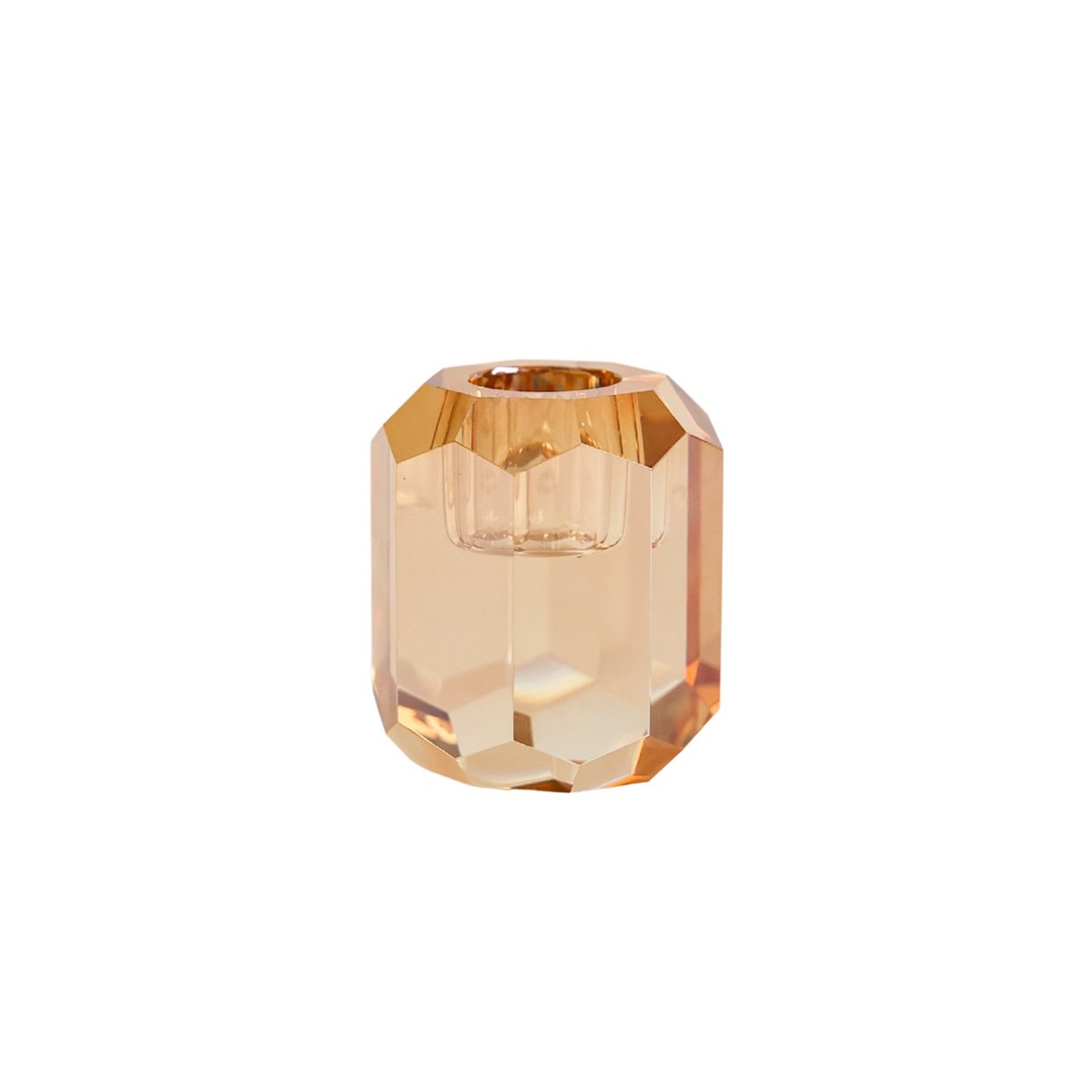Candlestick Candle Holder Crystal Champagne