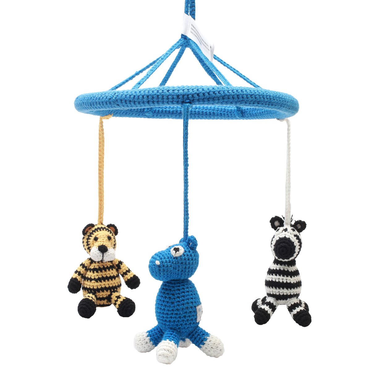 Mobile - Zebra, hippo and tiger