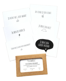 The best compliments cards - Various feathers sets - Choose the best set or a mix