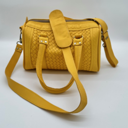 Rex Bag Yellow - Handgemachte Tasche aus Leder