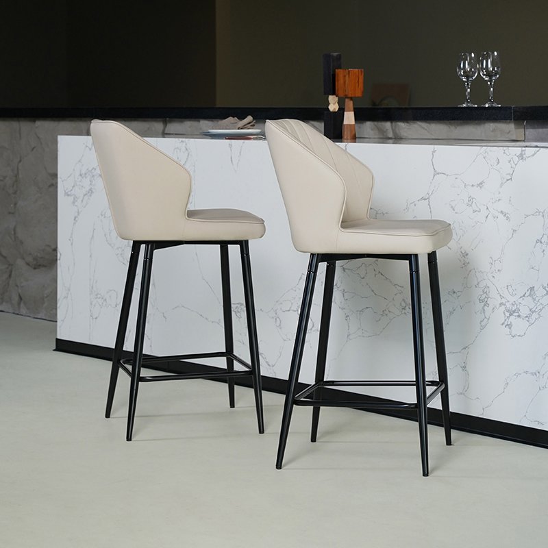 Aleena Bar Stools [Set van 2] [PU leer] [65 cm]