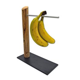 Olive wood banana holder