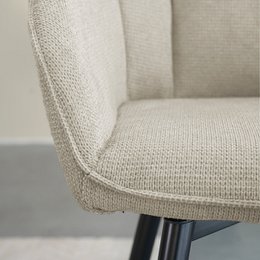 Sienna fauteuil [set van 2] [linnenstof] [360 graden draaibare voet]