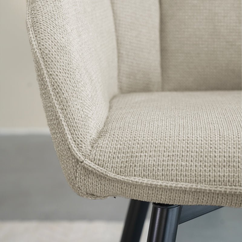 Sienna fauteuil [set van 2] [linnenstof] [360 graden draaibare voet]