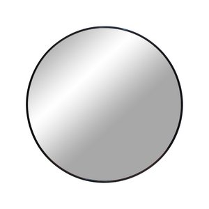 Madrid Mirror - Black, Aluminium/Glass, Ø60 cm