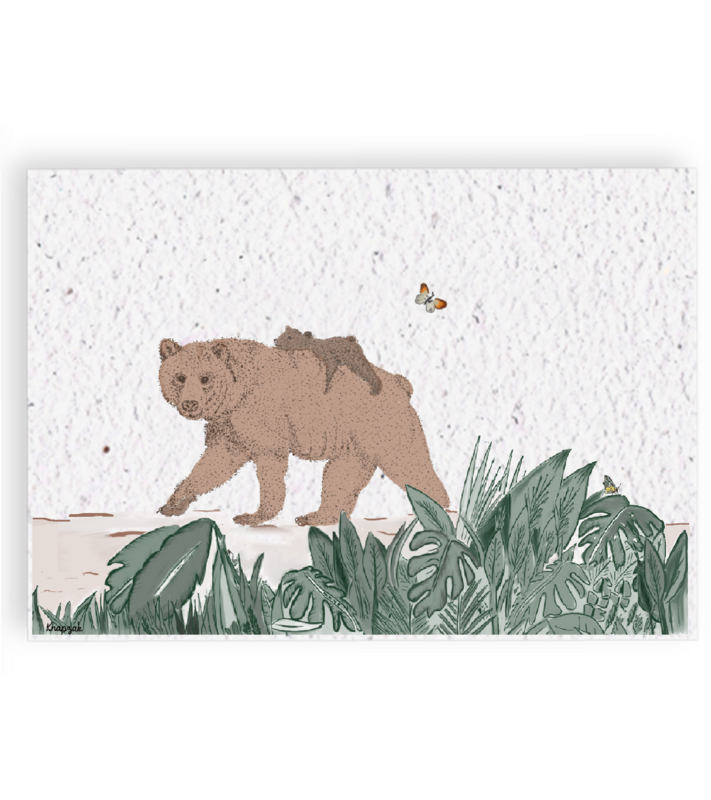Growth map Mother bear with little bear