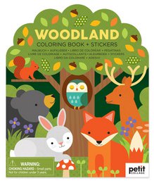 Kleurboek Met Stickers - Bos