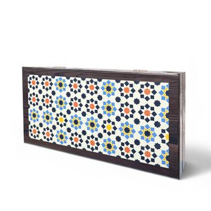 Biggdesign Star Backgammon-Set, Magnetverschluss, kratzfeste Oberfläche