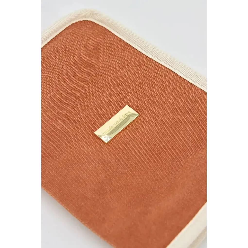 Porte Documents en Tissu pour Bébé, Terre Cuite