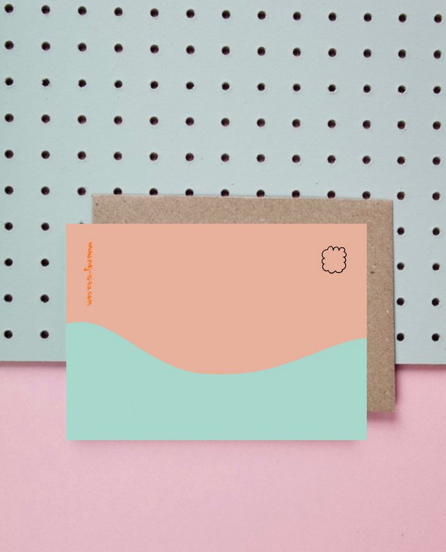 fühl dich gedrückt Postkarte