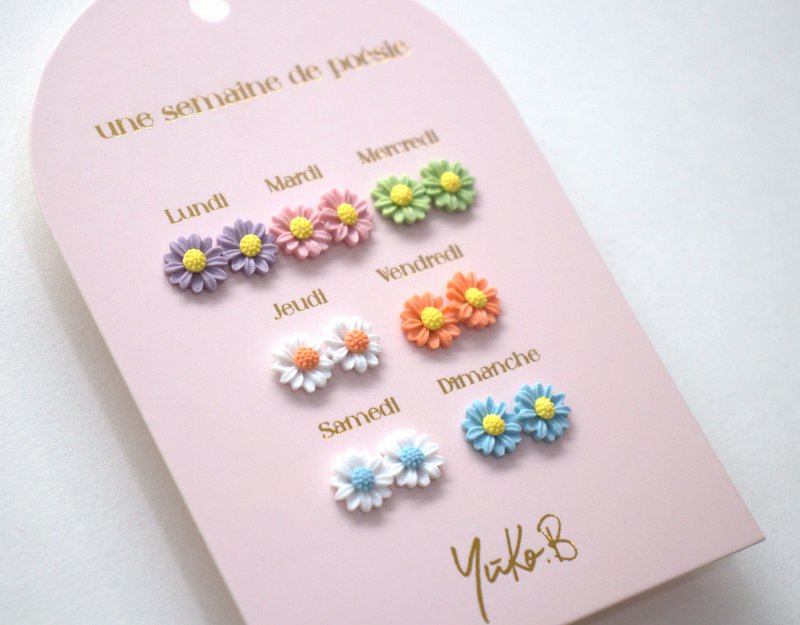 Box of 7 Earrings — Flower Poetry Week