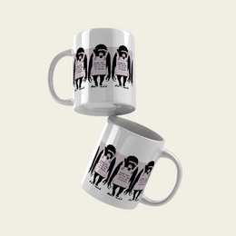 Taza de cerámica Banksy 325ml - Ríete ahora