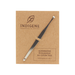 Stainless steel alternative to cotton swabs, suitable for skin care. Durable and reusable.