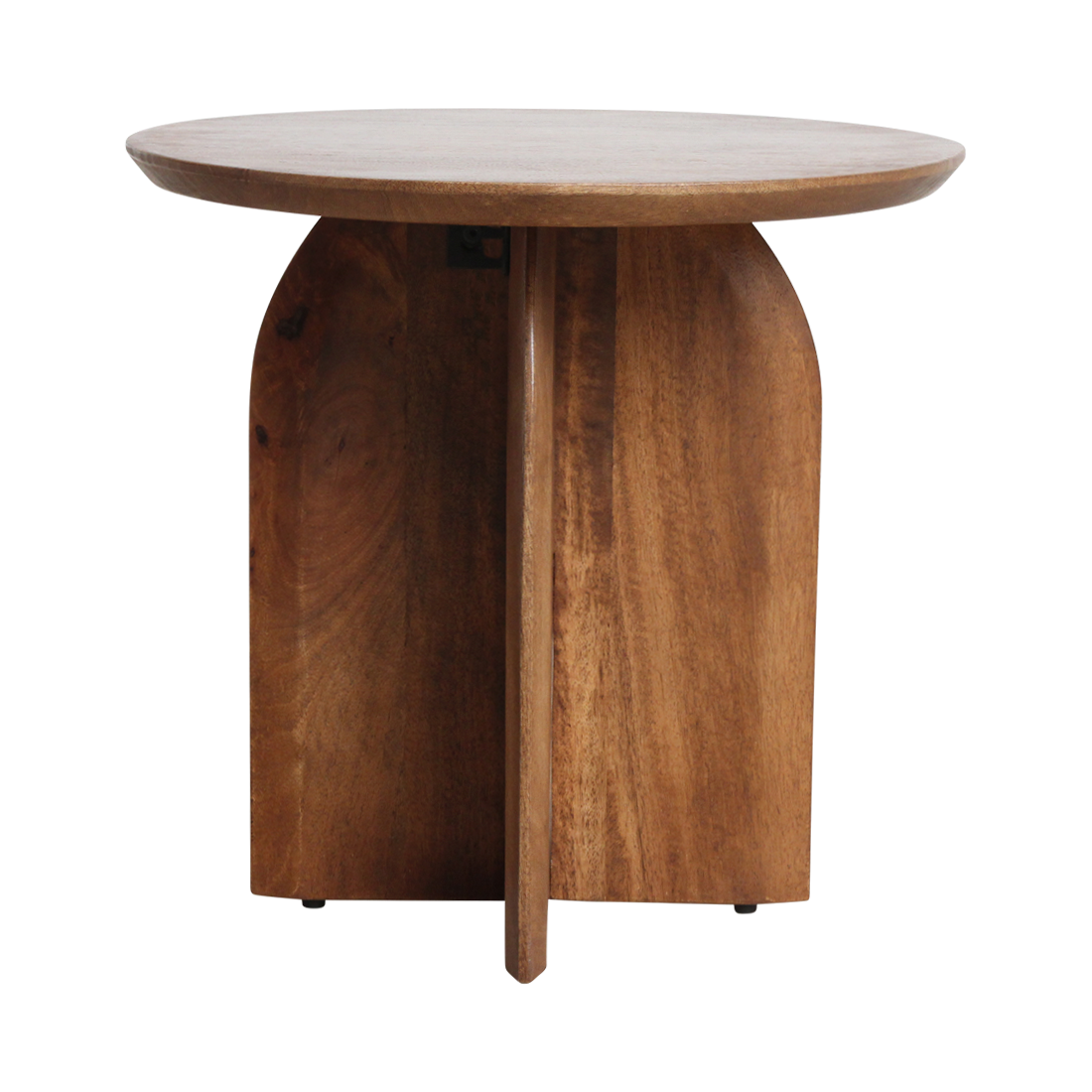 Bullnose sidebord mangotræ - Ø50 cm