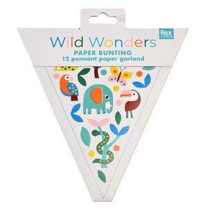 Wimpelkette aus Papier – Wild Wonders