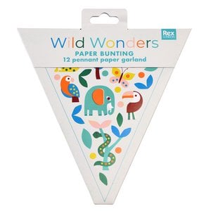 Wimpelkette aus Papier – Wild Wonders