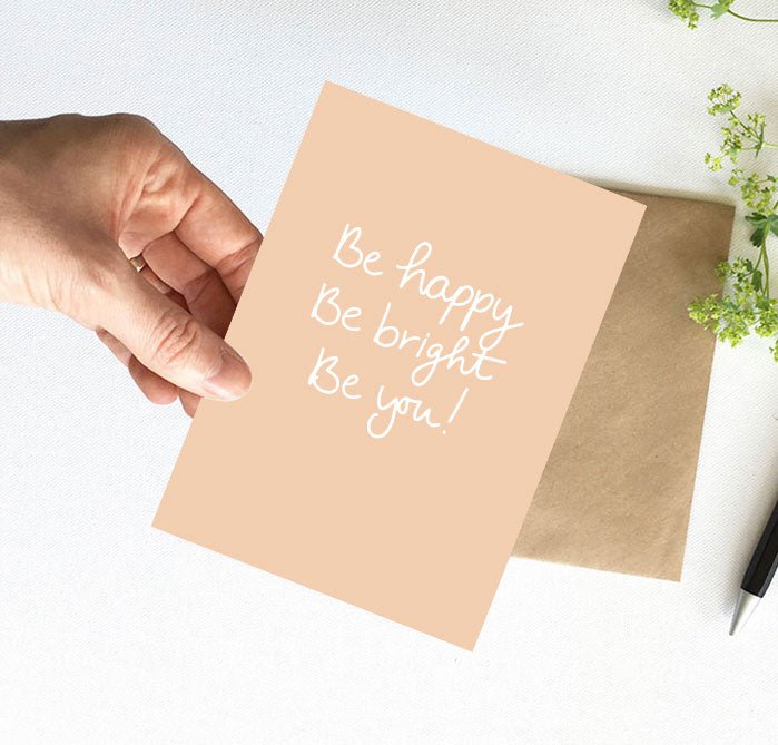 Kaart | Soyez heureux, soyez brillant, soyez vous!