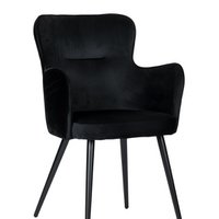 Ohrensessel schwarz (2er-Set)