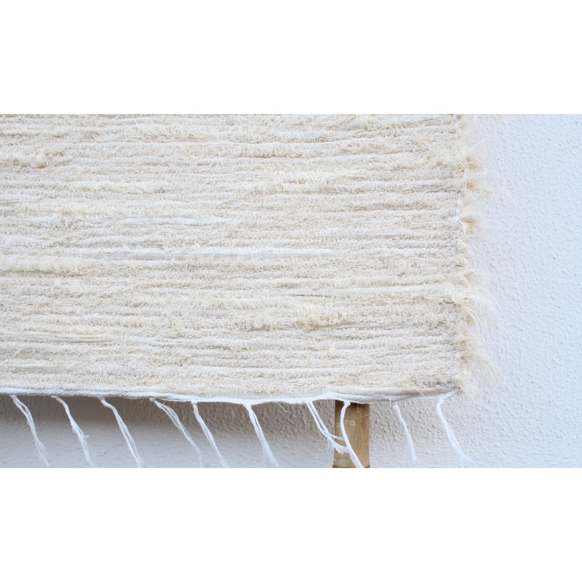 Medium 140/70cm Cream Cotton Rug