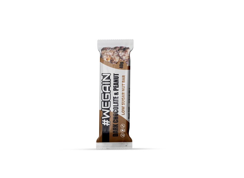 %23Wegain Dark Chocolate & Peanut Nut Bar (basso zucchero)