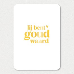 Map | You are worth gold | Gold foil