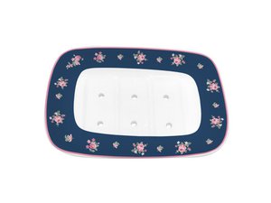 Porcelain soap holder Bella blue Isabelle Rose