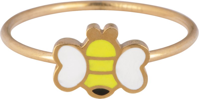 KR109 Bee Gold stål Børnering