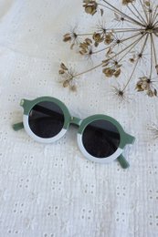 Sonnenbrille | Sonnenbrille | Oliv - Weiß