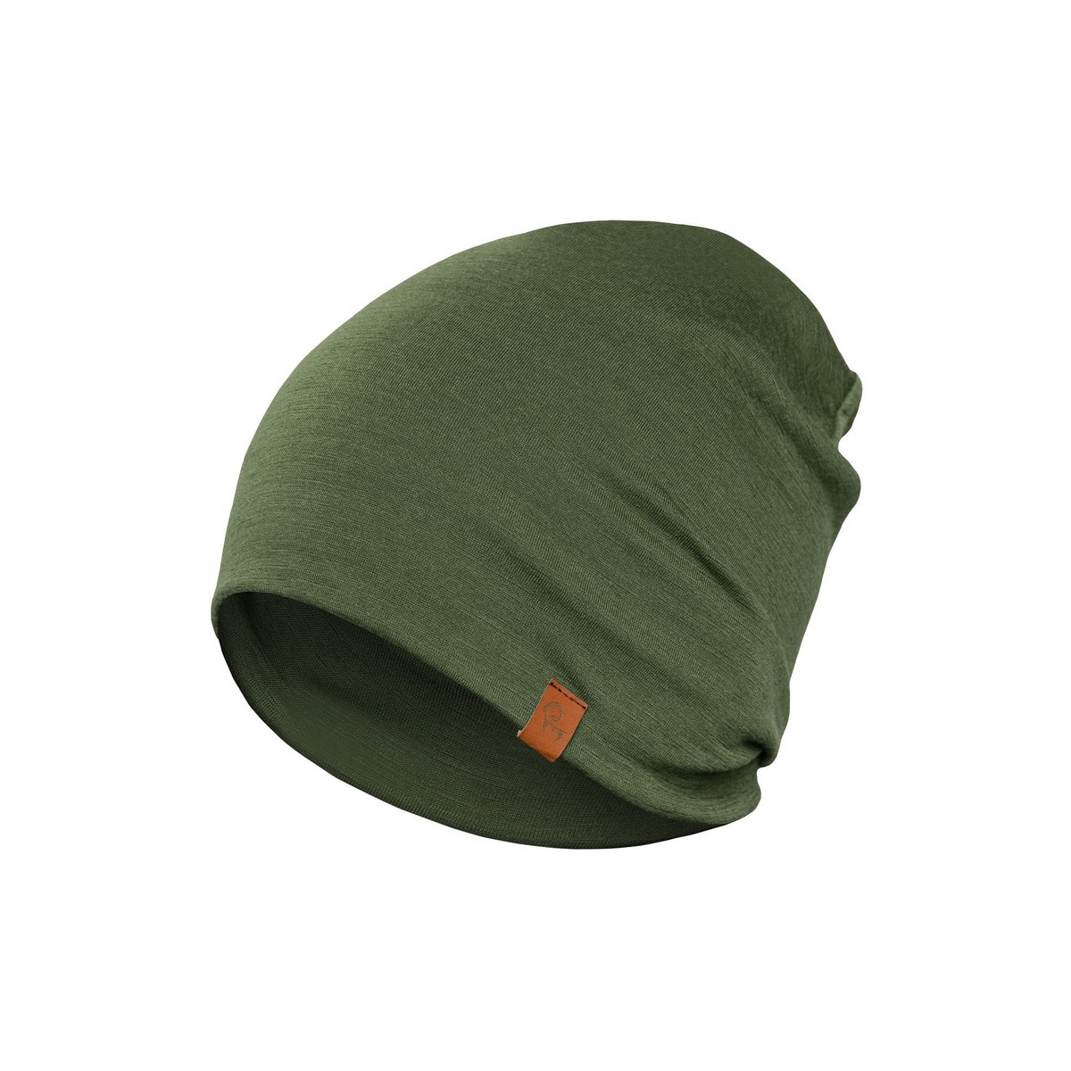 Women's Merino Beanie Hat Dark Green