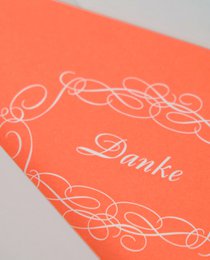 Dankeskarte Neon