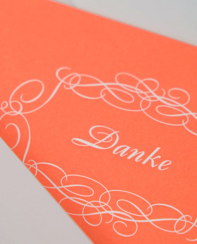 Dankeskarte Neon